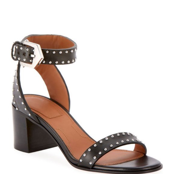 New Givenchy Elegant Studded Leather Sandals - Picture 2 of 12